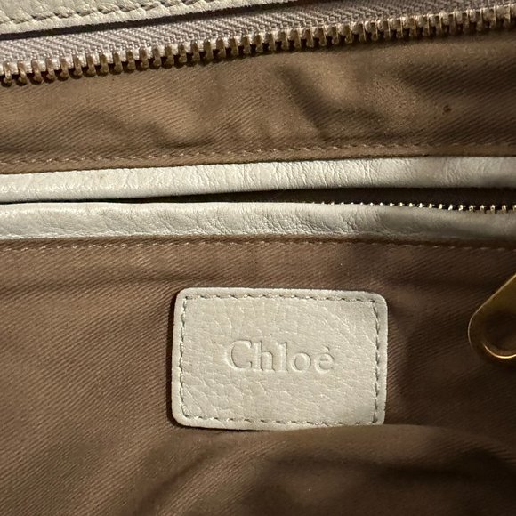 Chloe Marcie Medium Leather Handbag - Blue - Picture 7 of 9